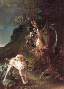 jean-Baptiste-Simeon Chardin Game Still-Life with Hunting Dog